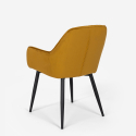 Set 6 chairs velvet table 200x80cm industrial design Samsara XL2 Cheap