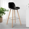Modern high Scandinavian design stool for Eiffel bar and kitchen Burj 75 Discounts