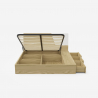 Storage bed 160x200 cm design liftable Steyr King 