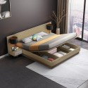 Lift-up double bed 160x190 cm 2 bedside tables modern design Schwaz Model