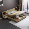 Lift-up double bed 160x190 cm 2 bedside tables modern design Schwaz Model