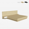Lift-up double bed 160x190 cm 2 bedside tables modern design Schwaz Bulk Discounts