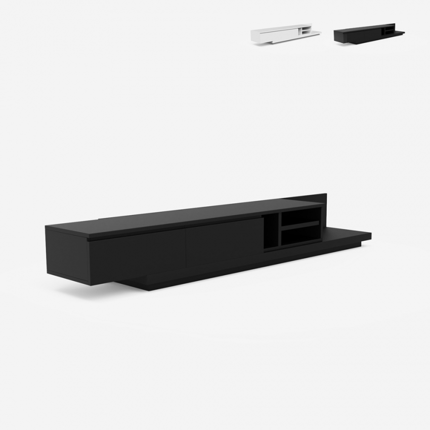 Linurk Modern Design TV Stand with 3 Compartments and 2 Drawers for Living Room Offers