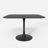 Goblet style square table with rounded edges dining room kitchen bar lillium 100 Offers