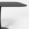 Goblet style square table with rounded edges dining room kitchen bar lillium 100 Sale