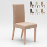 Upholstered chair with henriksdal-style cover in Comfort Luxury restaurant wood Measures