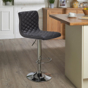 Denver Design Quilted Leatherette High Bar and Kitchen Stool Characteristics