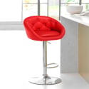 Leatherette barstool for bar and kitchen chesterfield Tucson Design On Sale