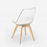 transparent kitchen bar chair with cushion scandinavian design Goblet caurs Model