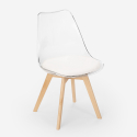 transparent kitchen bar chair with cushion scandinavian design Goblet caurs Choice Of