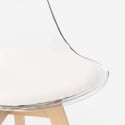 transparent kitchen bar chair with cushion scandinavian design Goblet caurs Characteristics