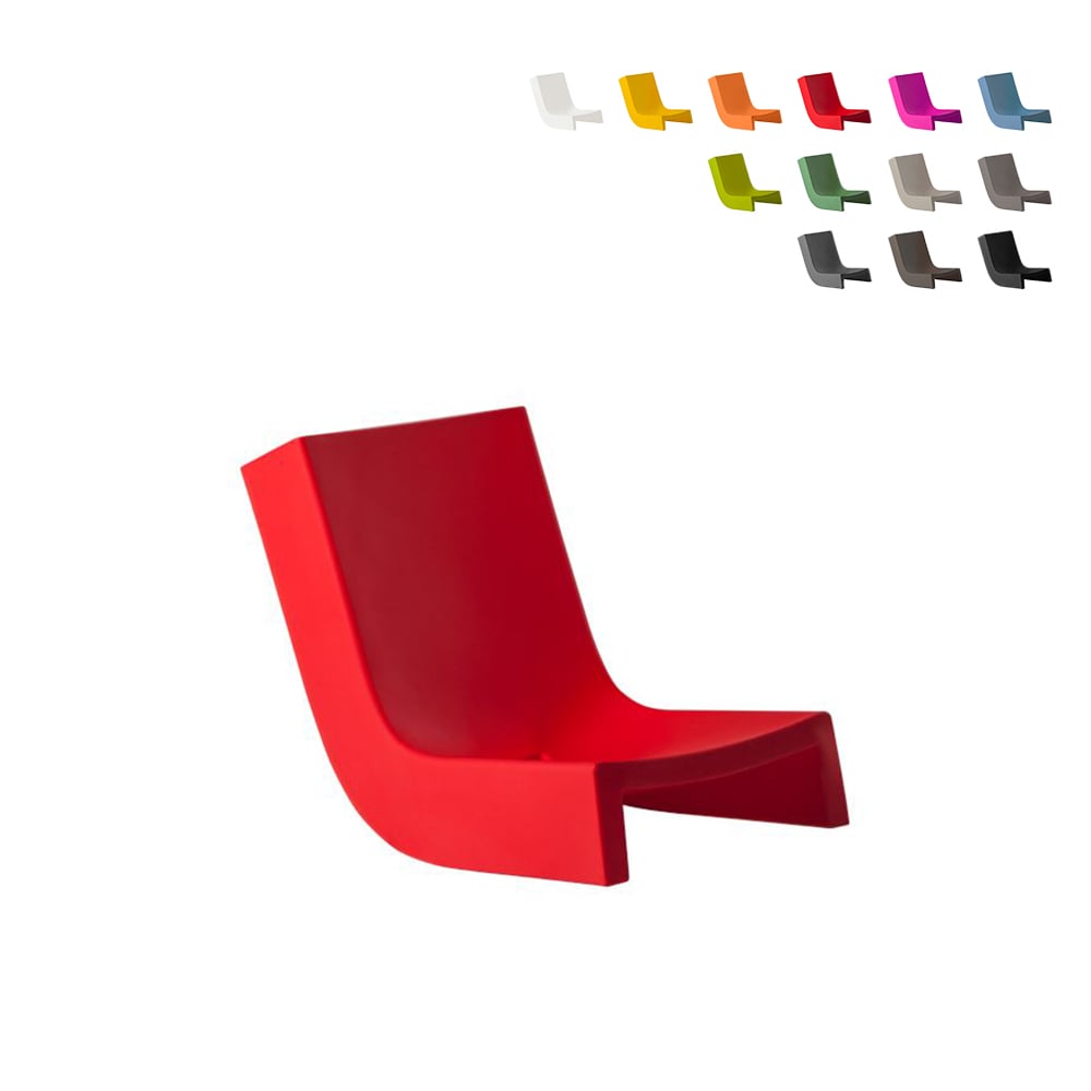Rocking armchair modern design living room garden terrace Twist Slide