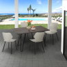 set kitchen dining room 4 chairs design table 120x60cm palkis Bulk Discounts