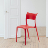 Stock 20 stackable polypropylene chairs for restaurant and bar Parisienne Model