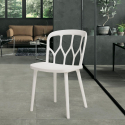 Modern design chairs for kitchen bar and garden made from alchemy polypropylene Flow Discounts