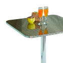 Square folding top bar bistrot table 70x70cm aluminium Locinas Choice Of