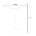 High Coffee Bar Pub Table Round Square Central Leg Bistrot Buy