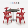 coffee table set horeca bar kitchen restaurants 90x90cm 4 chairs Lix heavy Catalog