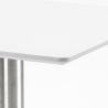 table set bar kitchen restaurants horeca 90x90cm 4 chairs Lix heavy white Cheap