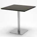 restaurant bar set 4 chairs Lix coffee table black horeca 90x90cm just 