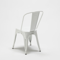 set 4 chairs Lix bar restaurants coffee table horeca 90x90cm white just white 