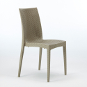 Horeca white 90x90cm coffee table set 4 stackable poly rattan chairs Barrett White Price