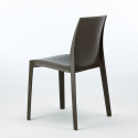 Set of 4 stackable chairs bar kitchen table Horeca black 90x90cm Jasper Black 