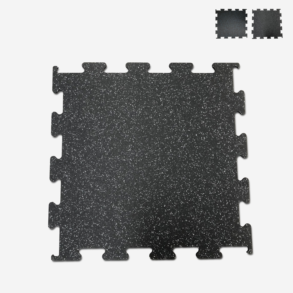 1x1m interlocking tile modular rubber floor soundproofing Puzzle HD Dot