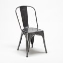 set 2 chairs steel industrial design round table 70cm factotum Bulk Discounts