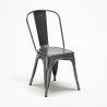set 2 chairs steel industrial design round table 70cm factotum Bulk Discounts