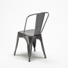 set 2 chairs steel Lix industrial design round table 70cm factotum Choice Of