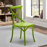Polypropylene Design Chair Vintage Style for Home Interiors Restaurants Cross On Sale