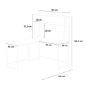 Hoover Industrial Design Corner Office Desk 125x140cm Discounts
