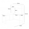 Hoover Industrial Design Corner Office Desk 125x140cm Discounts