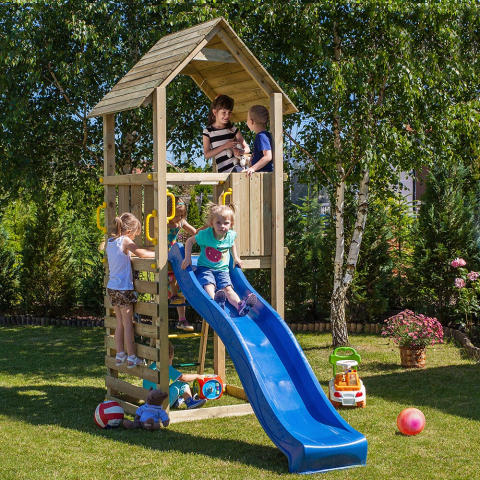 Children's wooden garden playground turret with slide Carol-1 Promotion