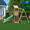 Children's Wooden Outdoor Playset with Slide, Swing, Climbing - Activer On Sale