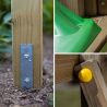 Children's Wooden Outdoor Playset with Slide, Swing, Climbing - Activer Model
