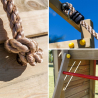Children's Wooden Outdoor Playset with Slide, Swing, Climbing - Activer Characteristics
