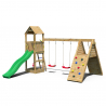 Fleppi Children's Outdoor Playset with Double Swing, Climbing Frame, and Slide Offers