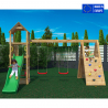 Fleppi Children's Outdoor Playset with Double Swing, Climbing Frame, and Slide On Sale