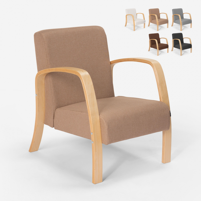 Ergonomic Scandinavian design wooden armchair studio living room Frederiksberg Offers