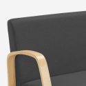Wood and fabric sofa for living rooms waiting rooms and studios design Esbjerg 