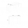 Extendable dining room console table 90x48-296cm wood Venus Noix Catalog
