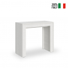 Extendable console table 90x42-302cm white wood dining room table Mia On Sale