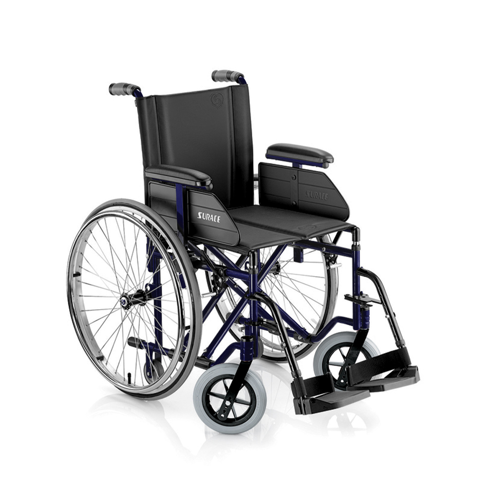 Lightweight disabled self-propelled folding wheelchair 500 Super Surace