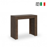 Console table extension wood walnut 90x42-302cm dining room Mia Noix On Sale