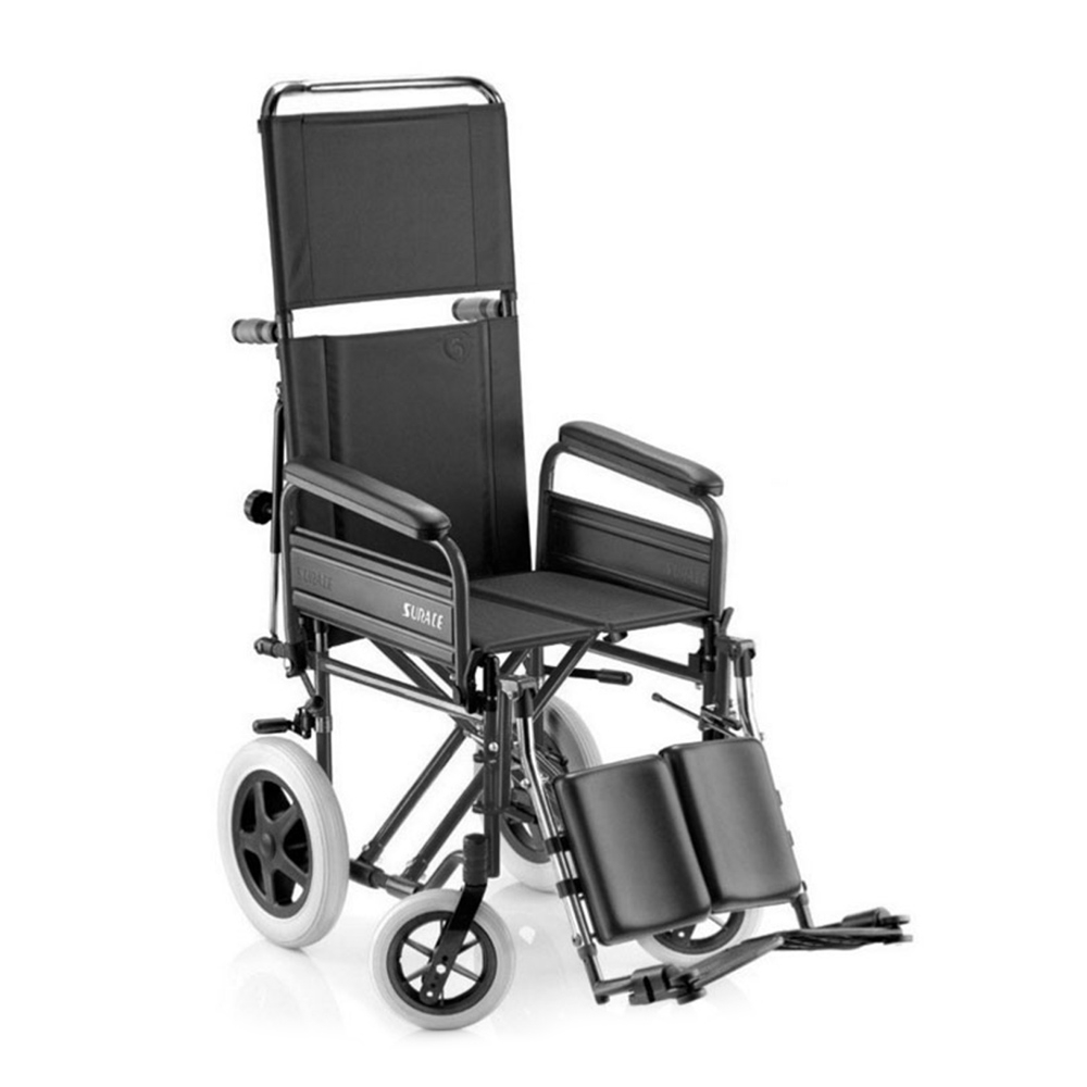 Transit wheelchair for the elderly with disabilities, leg rest and backrest 600 B Surace