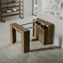 Extendable dining room console table 90x48-296cm wood Venus Noix Sale