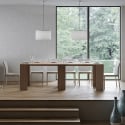 Extendable hall console dining table 90x47-299cm wood Allin Oak Catalog