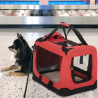 Soft folding small car carrier for dogs and cats 48x31,5x36cm Oliver S On Sale